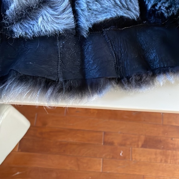 Natural fur coat for girl 5-7 years old very light weight - Picture 6 of 11